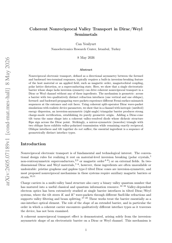 First page