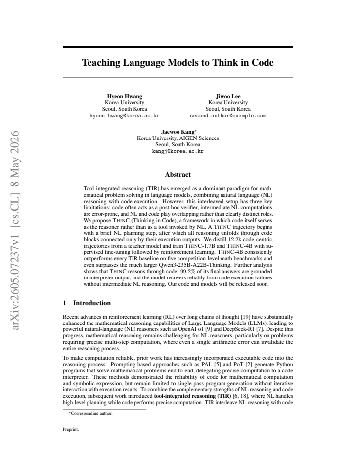 First page