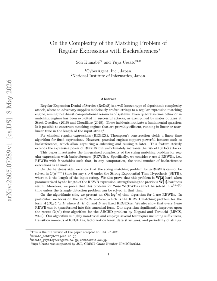First page
