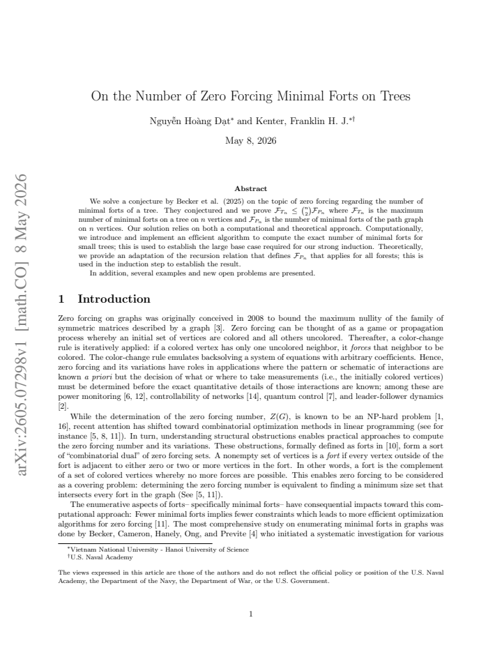 First page