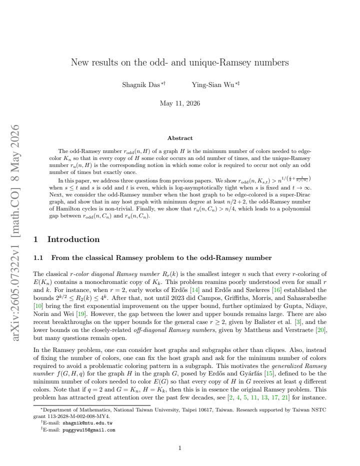 First page