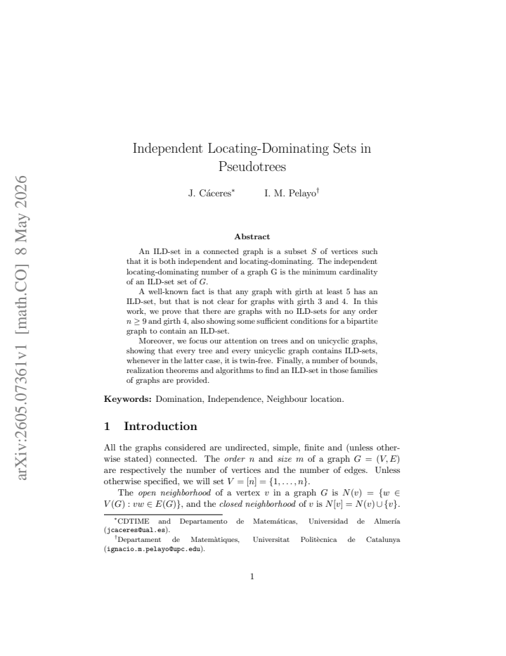 First page