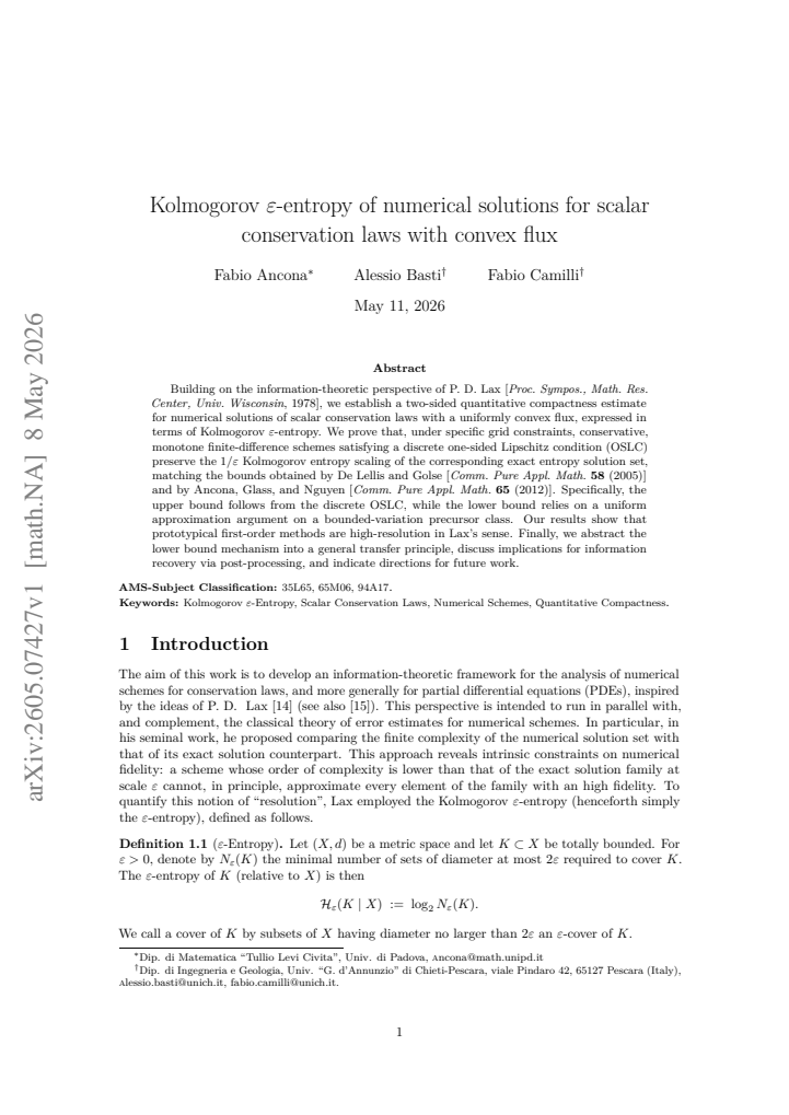 First page