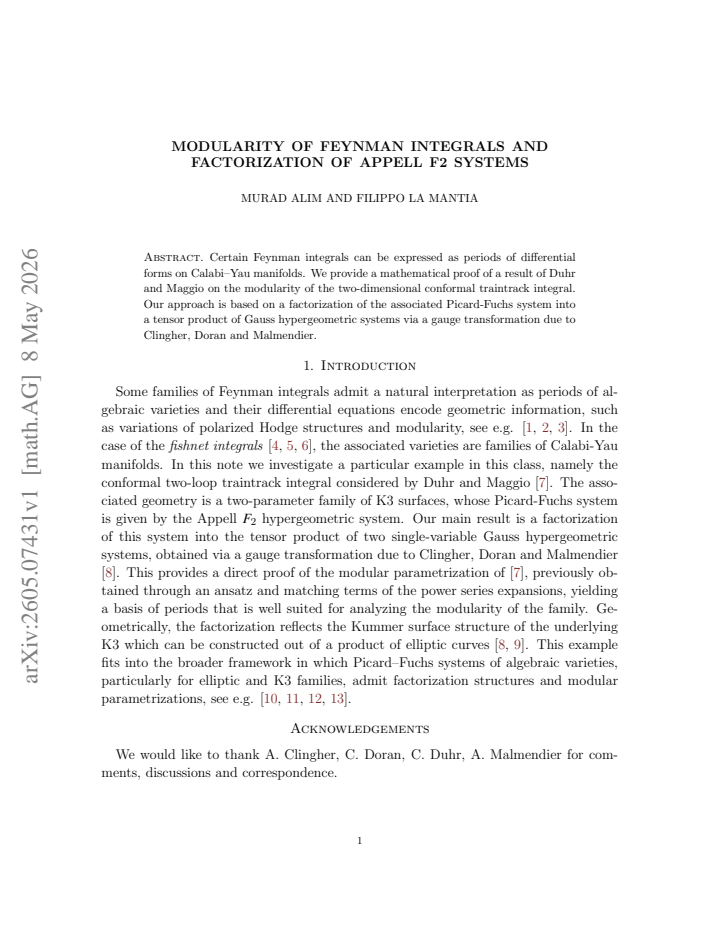 First page