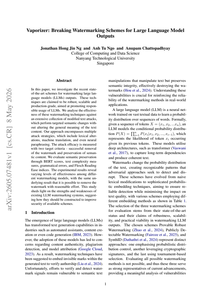 First page