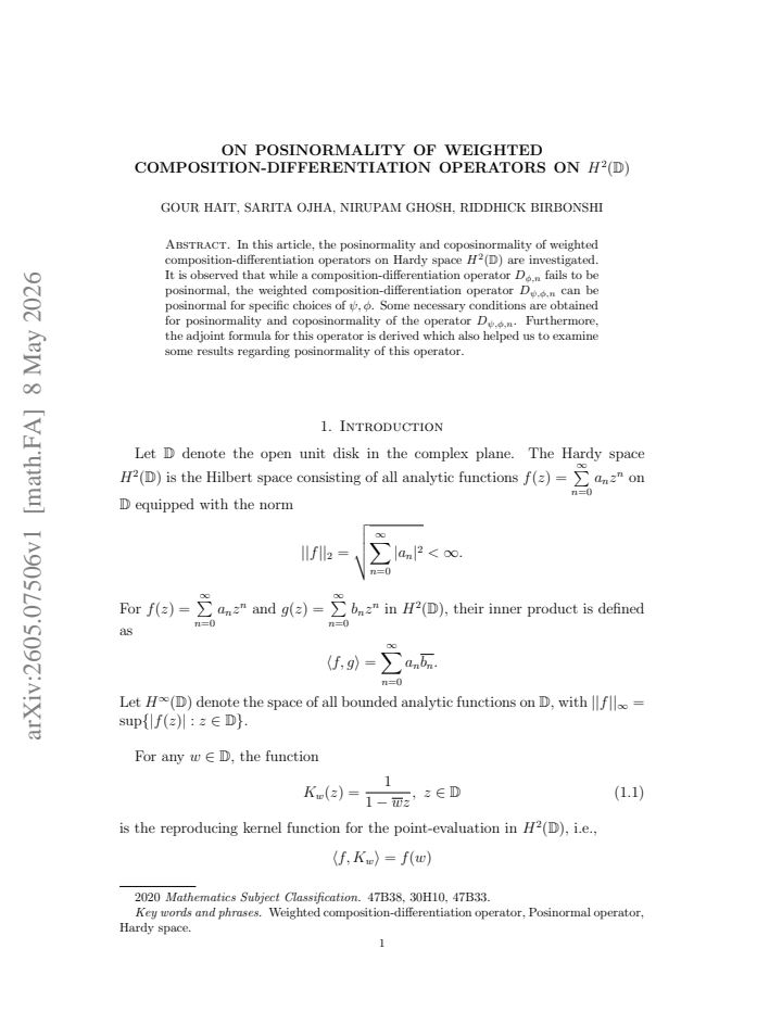 First page