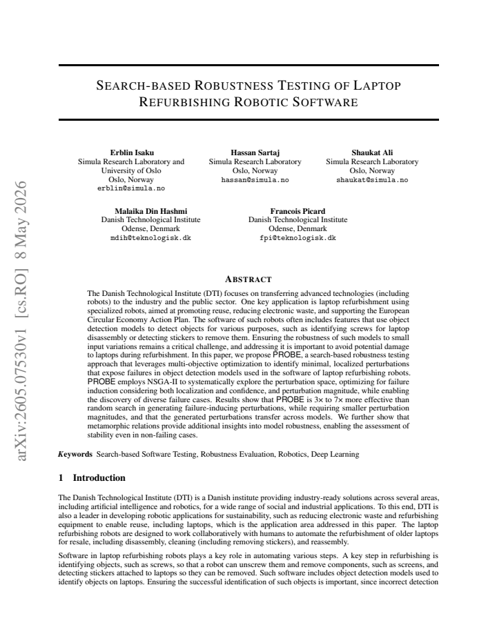 First page
