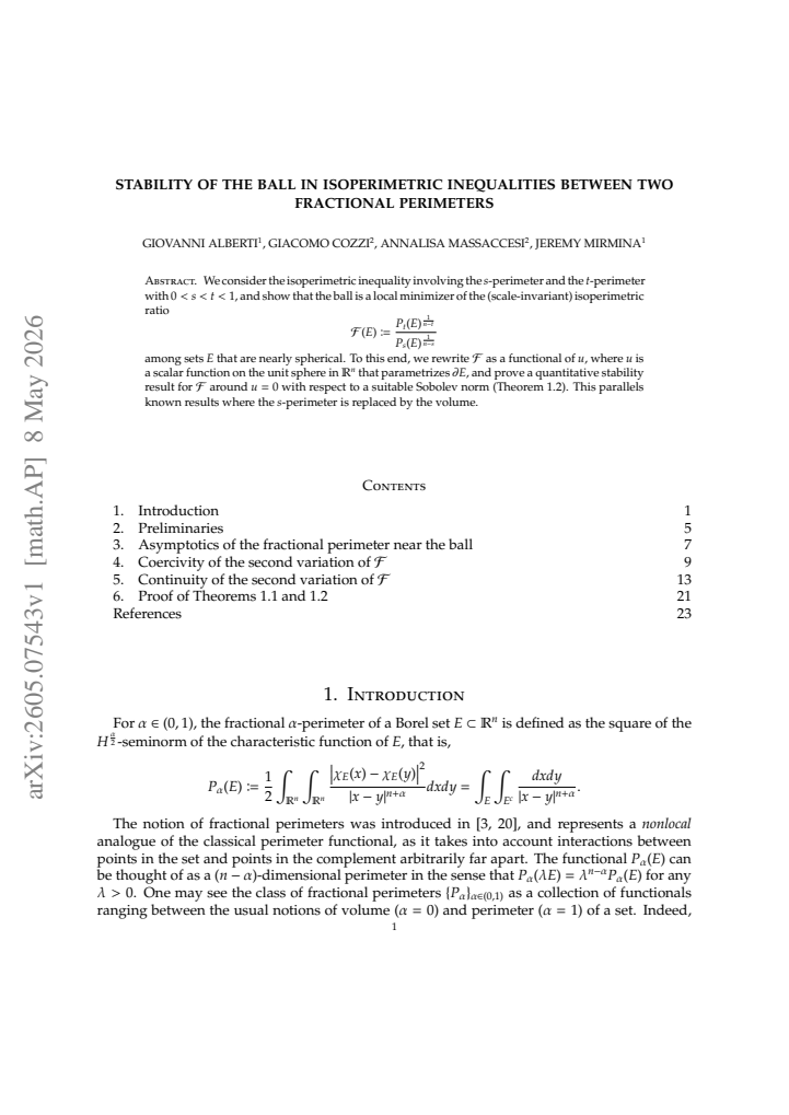 First page