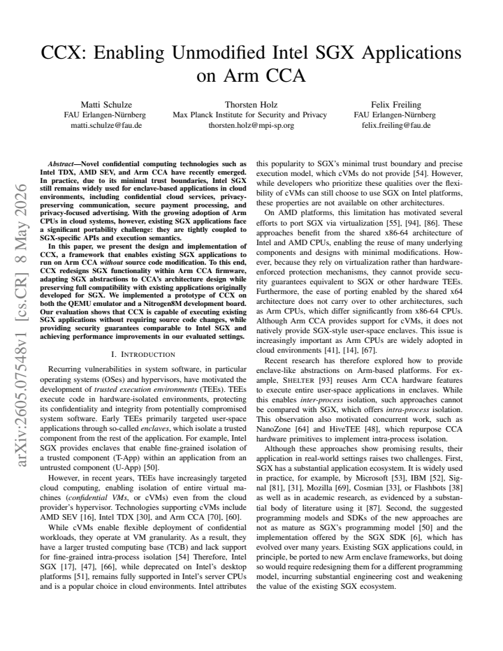 First page