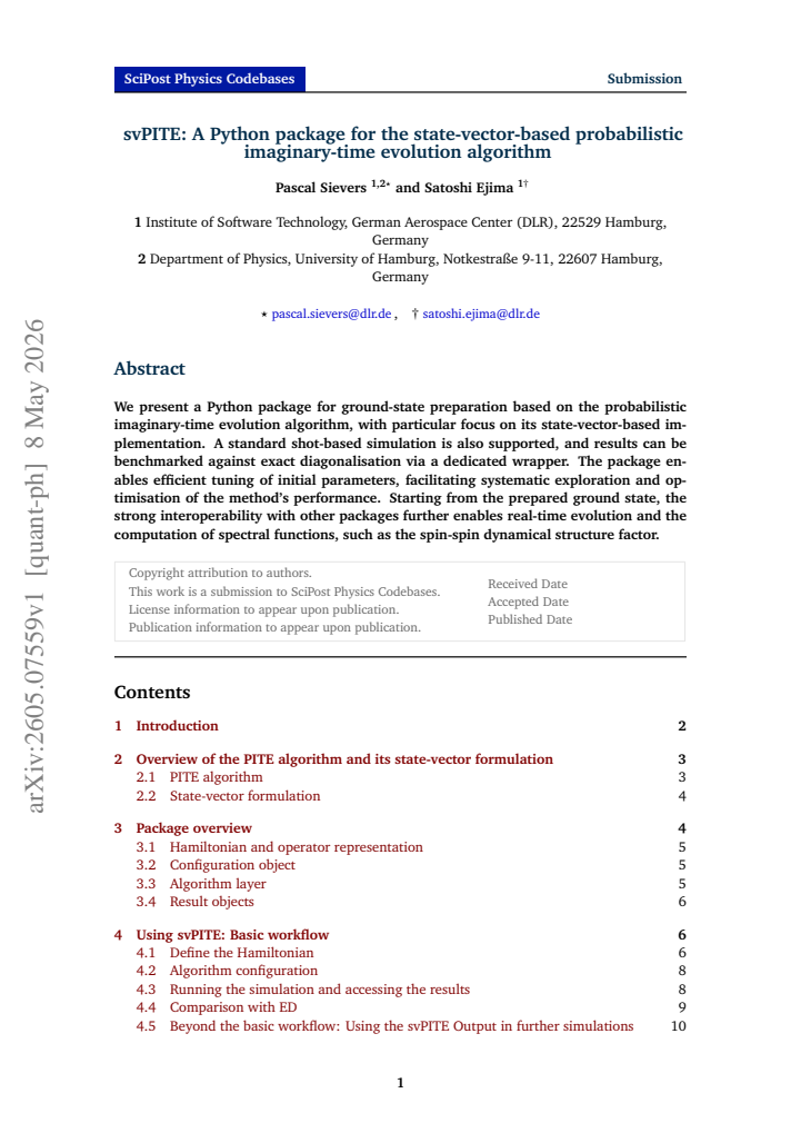 First page