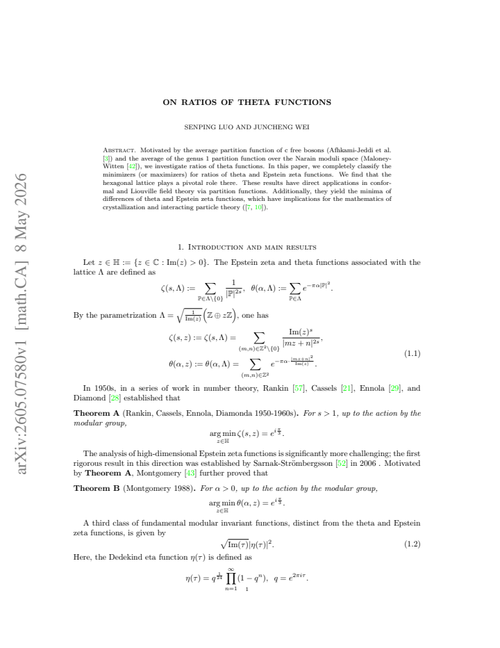 First page