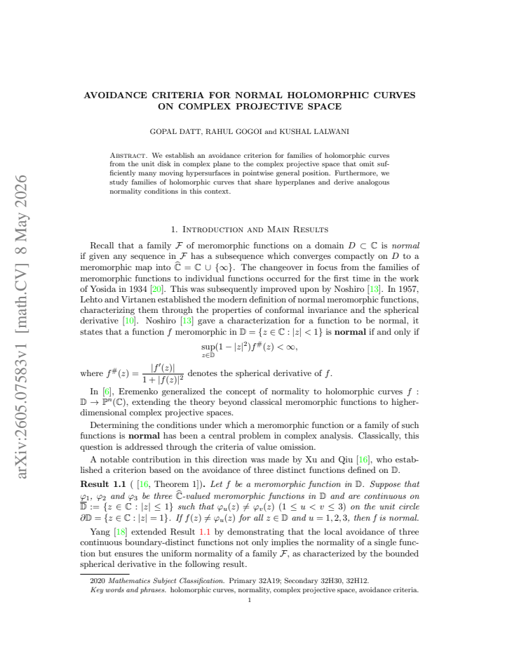 First page