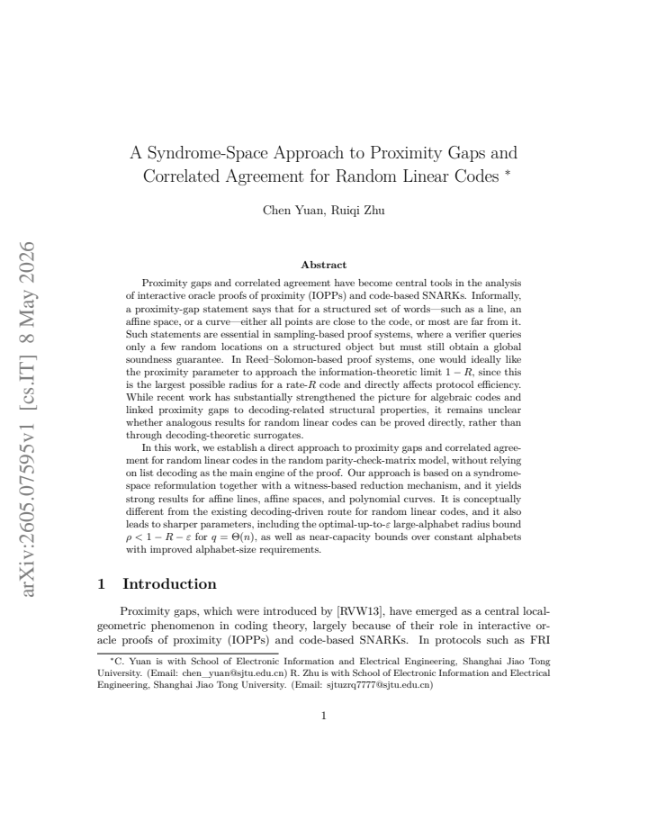 First page