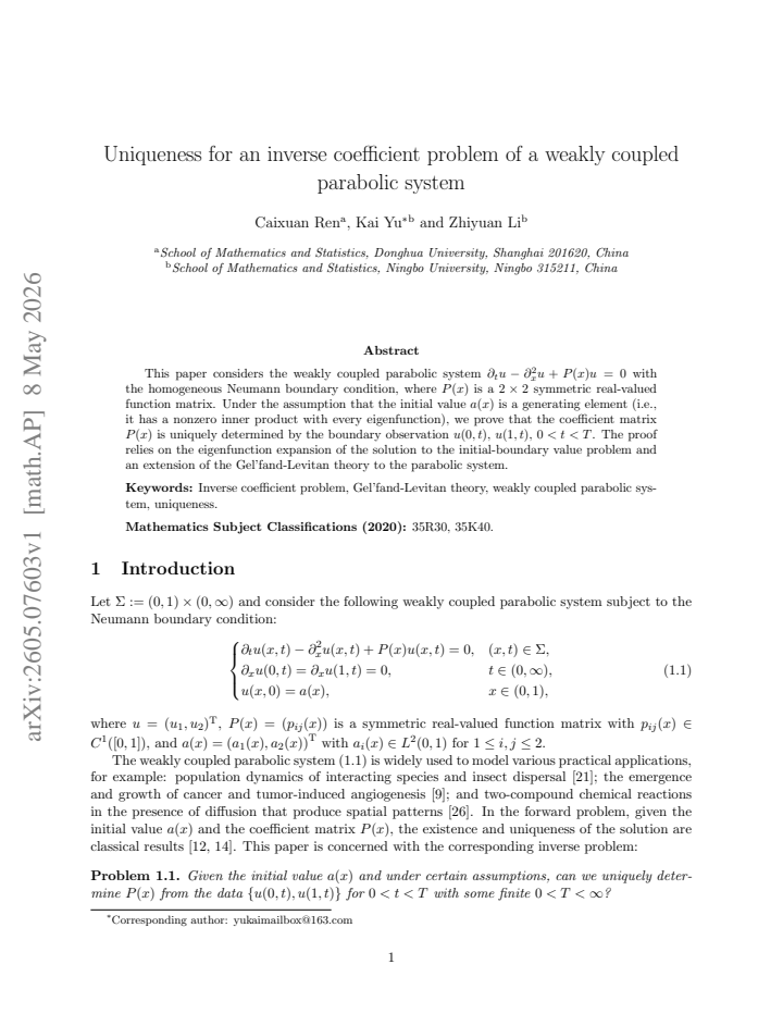First page