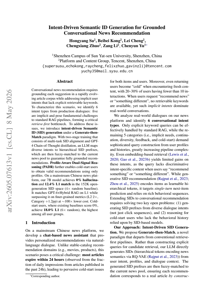 First page