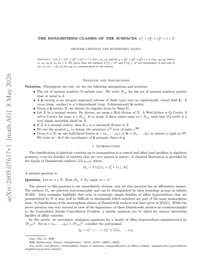 First page