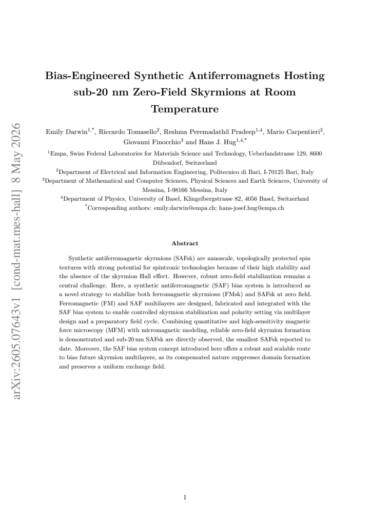 First page