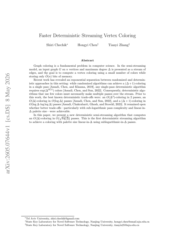 First page