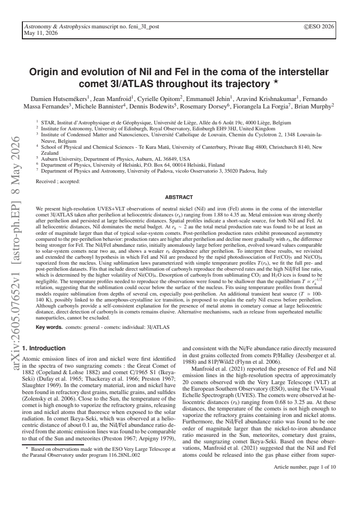First page