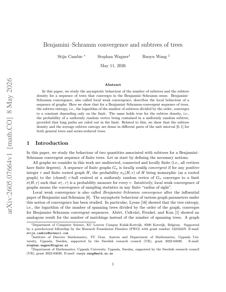 First page