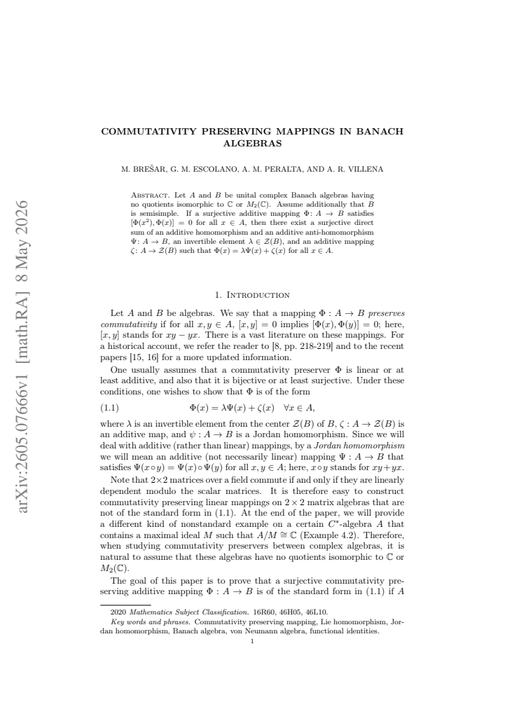 First page