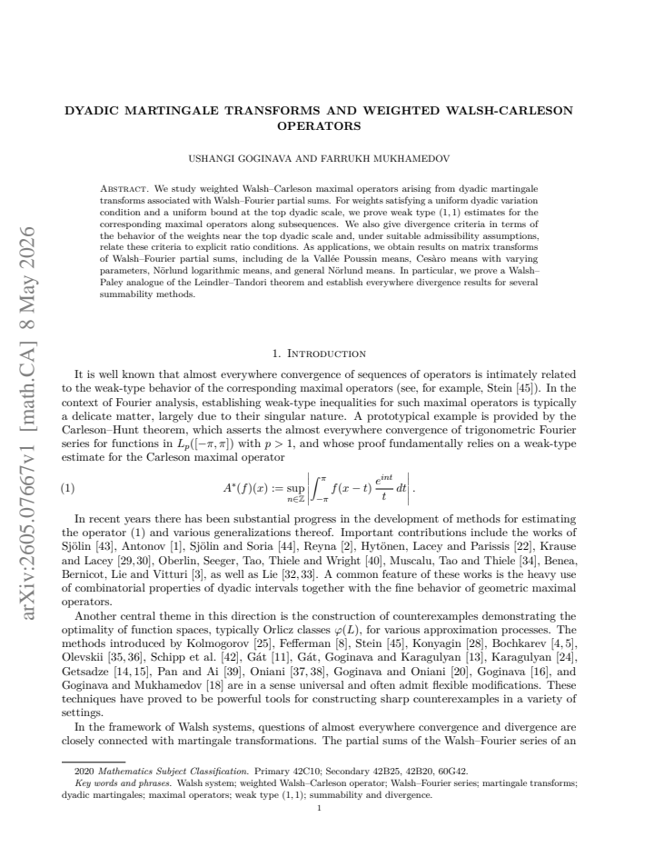 First page