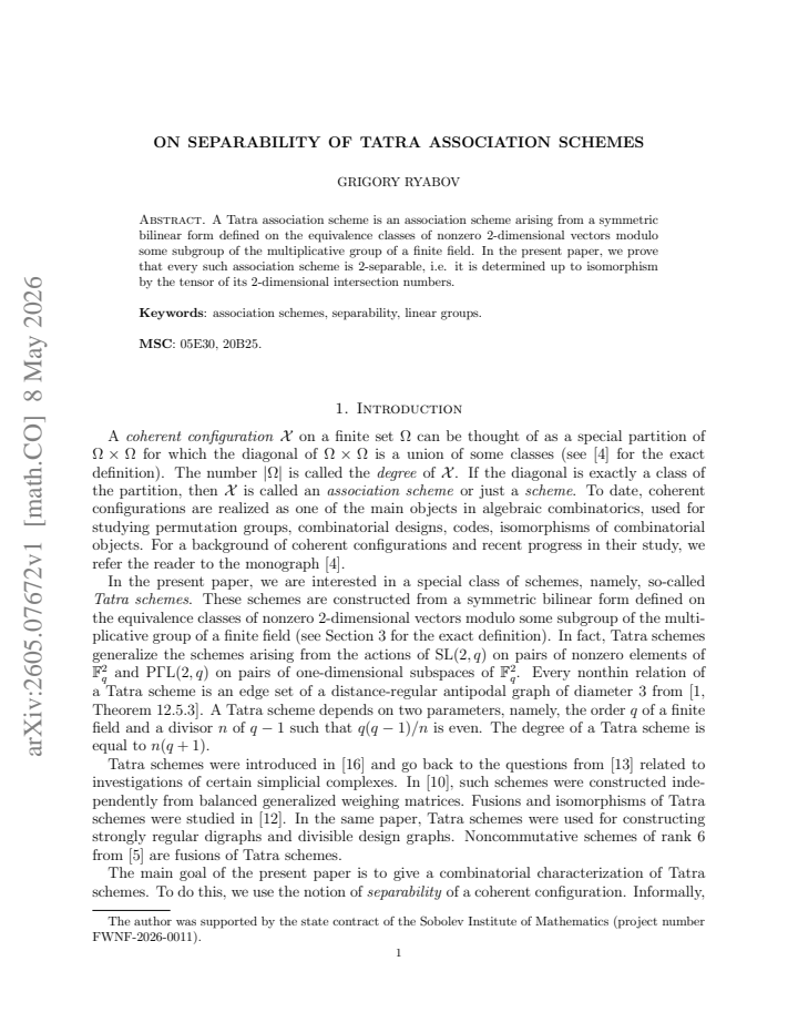First page