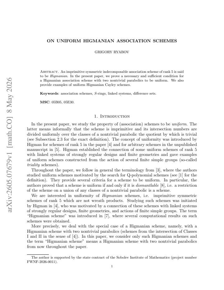 First page