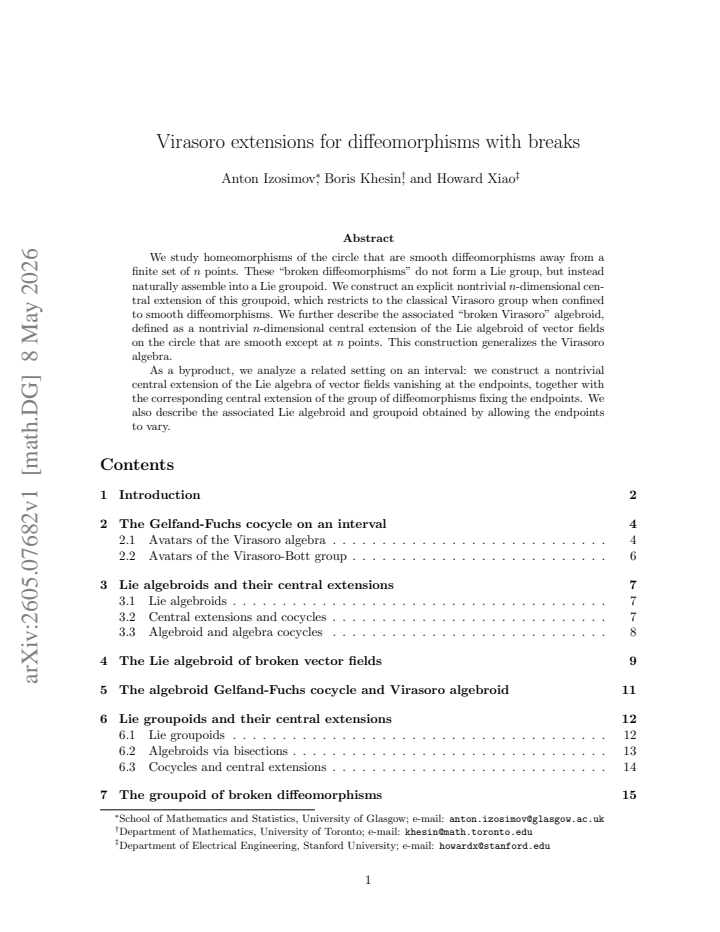 First page