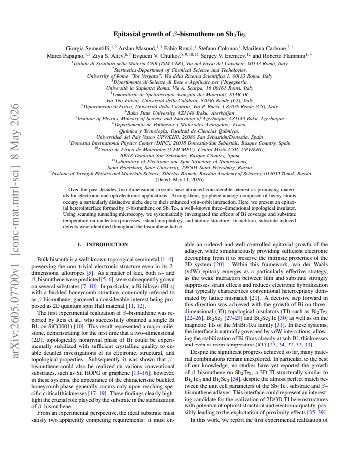 First page