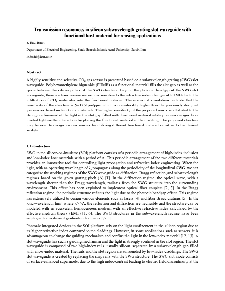 First page