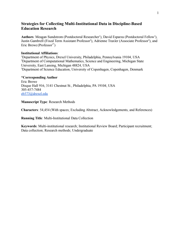 First page