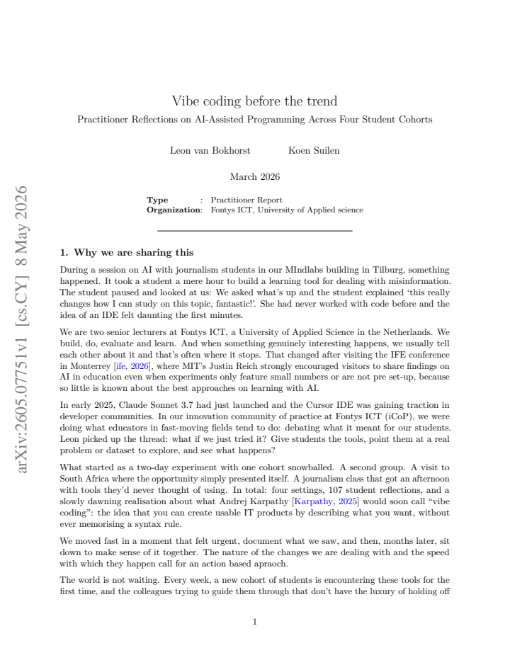 First page