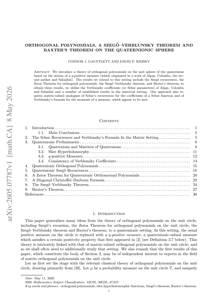 First page