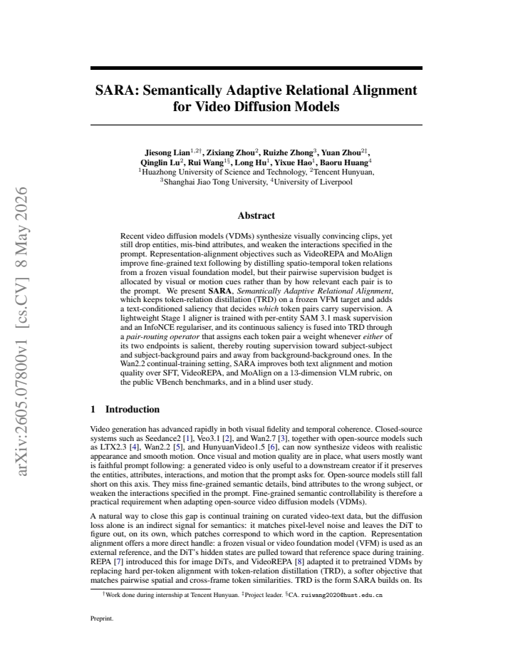 First page