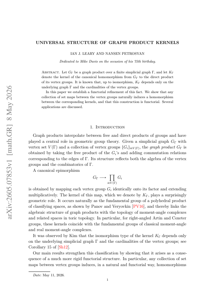 First page