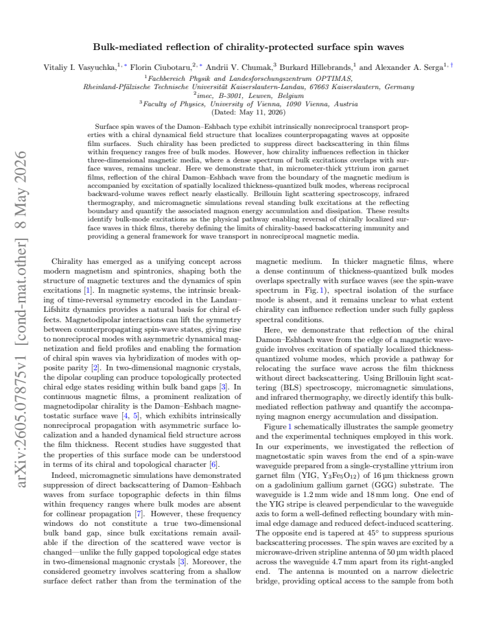 First page