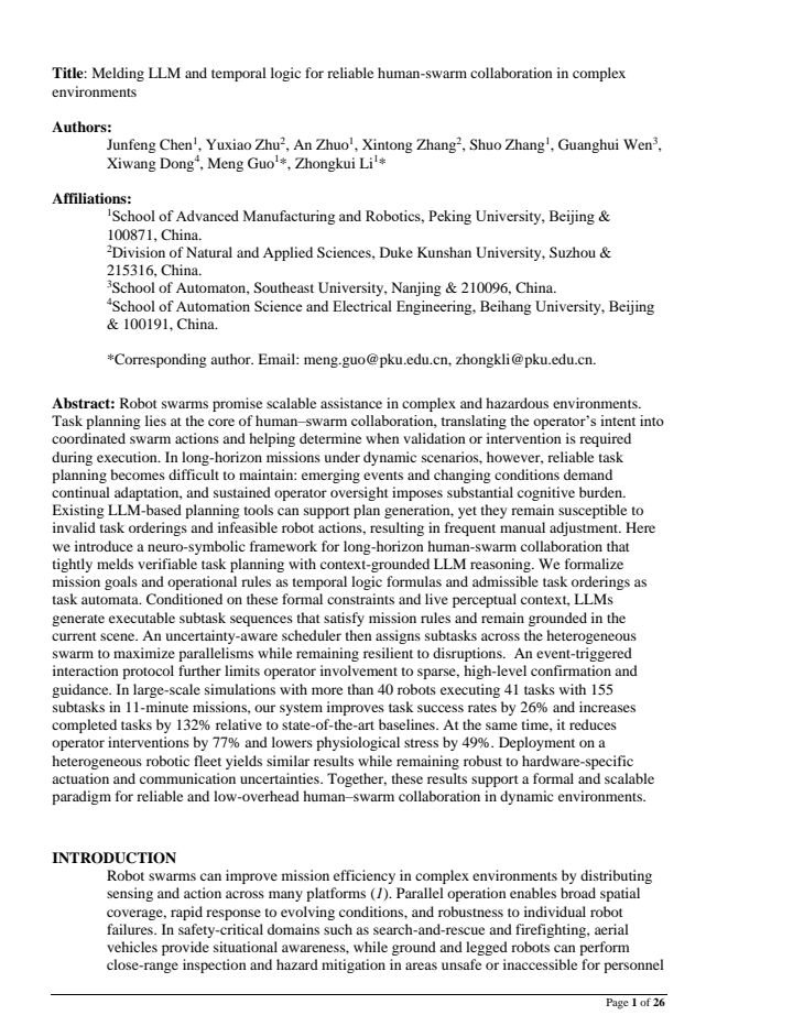 First page