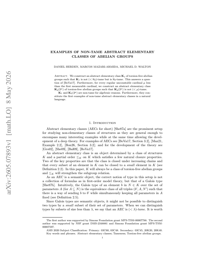 First page