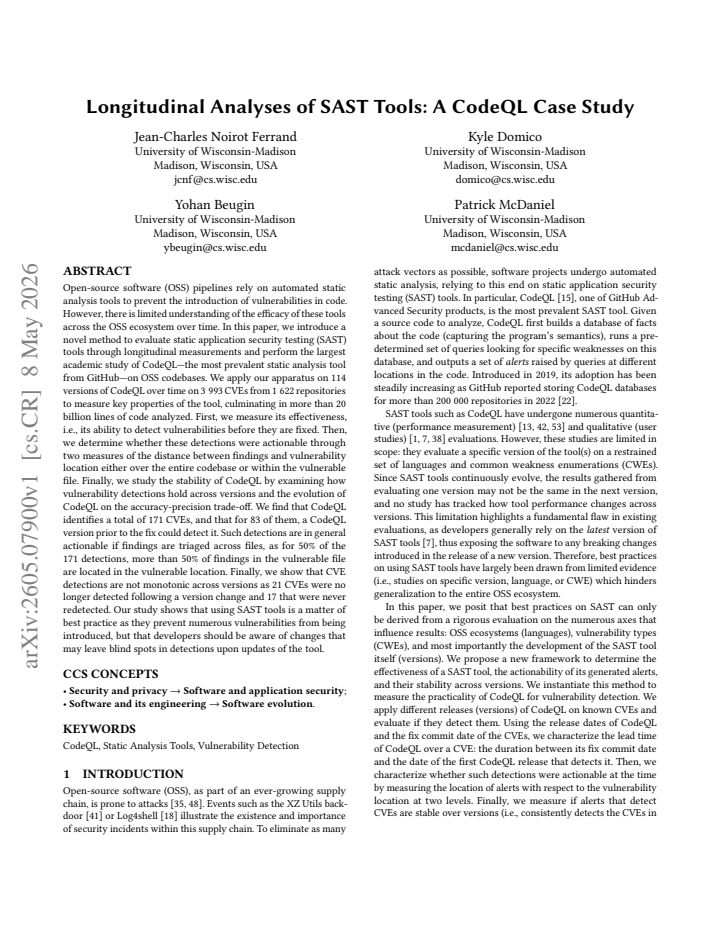 First page