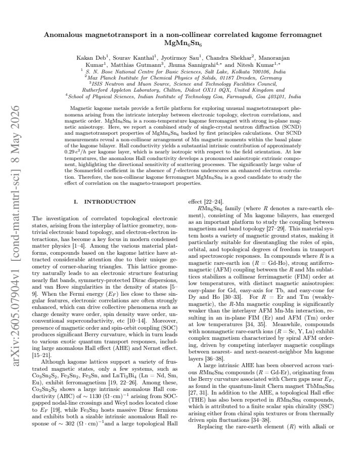 First page