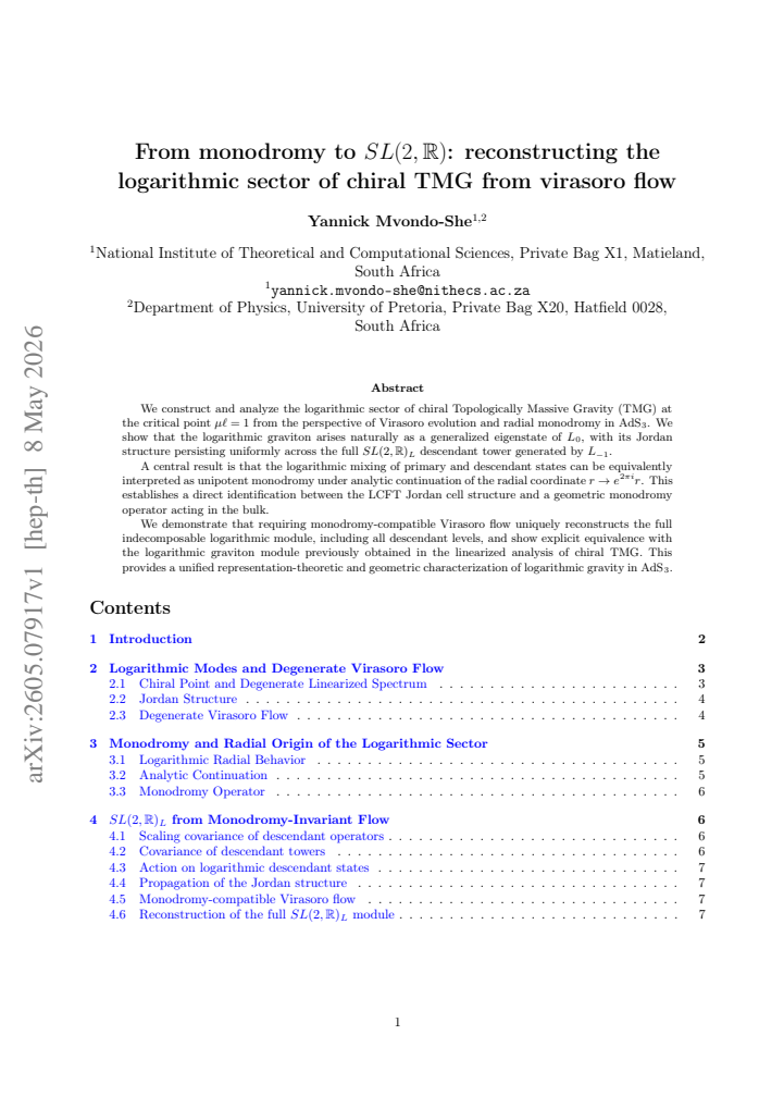First page