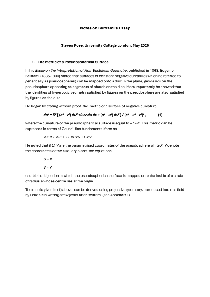 First page