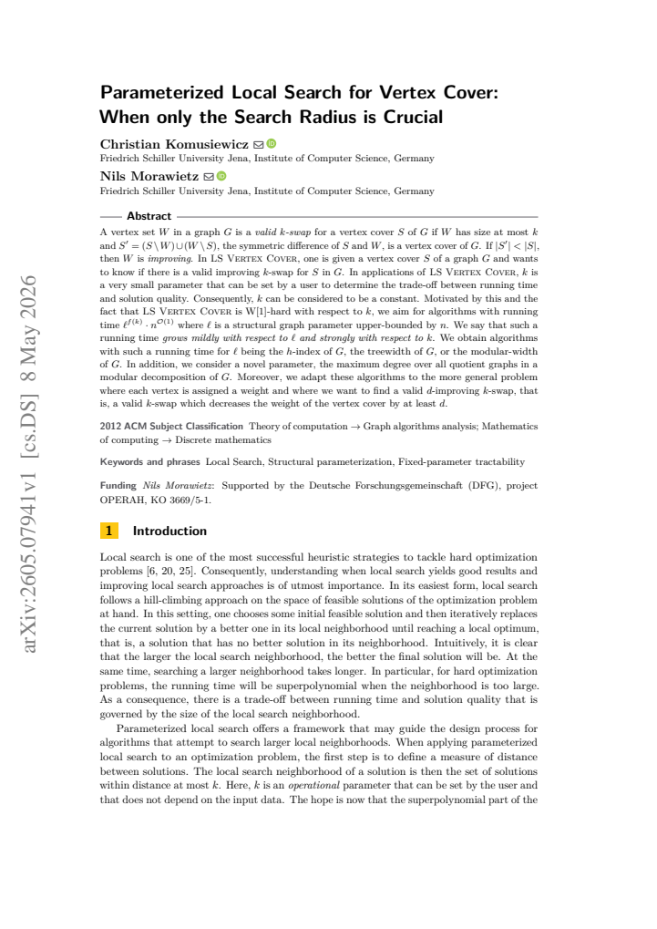 First page