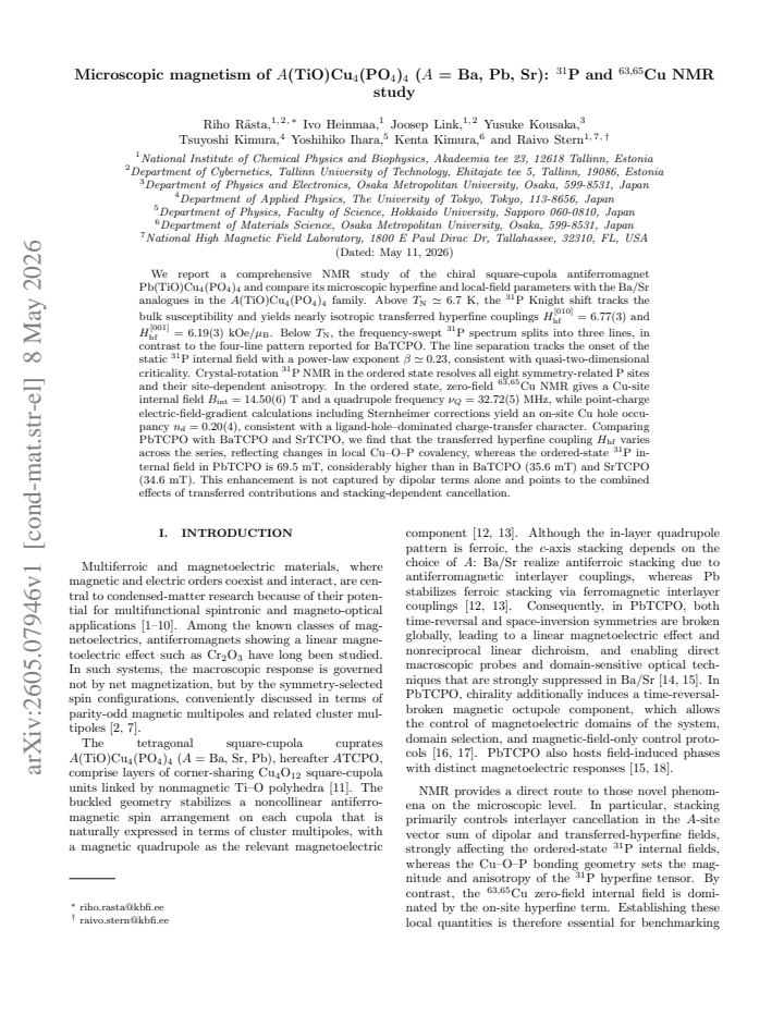 First page