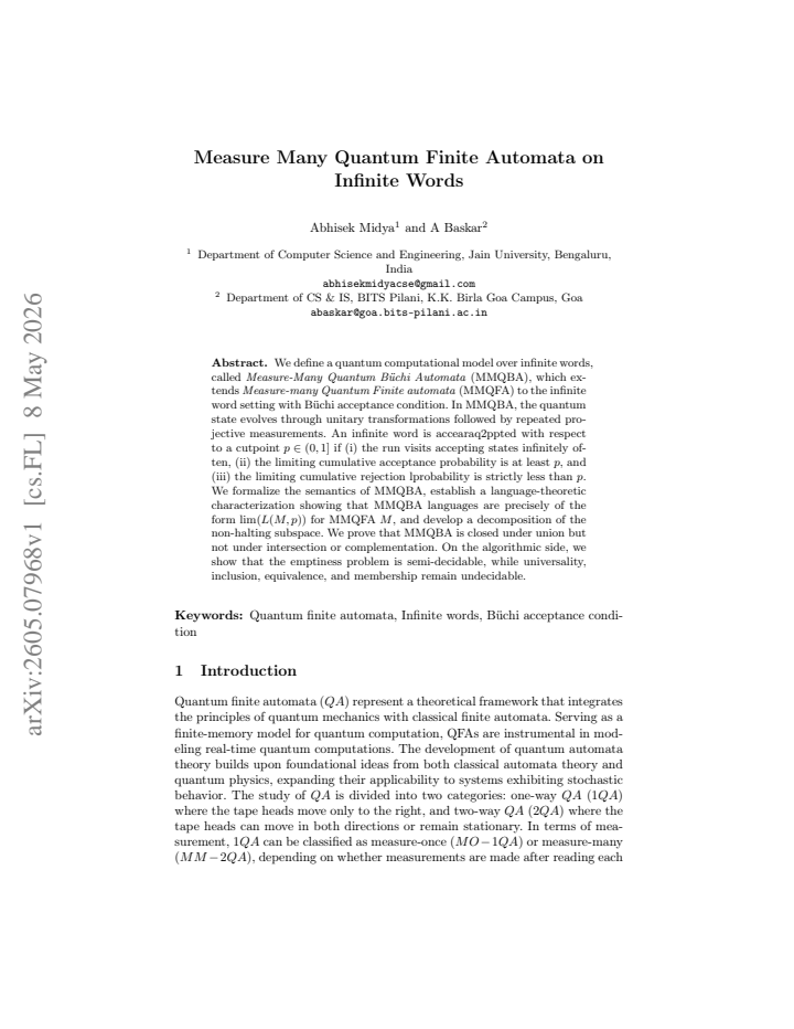 First page