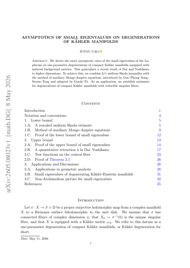 First page