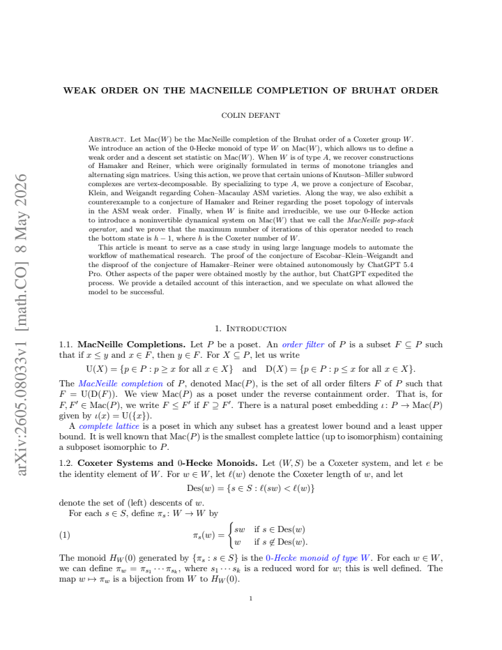 First page