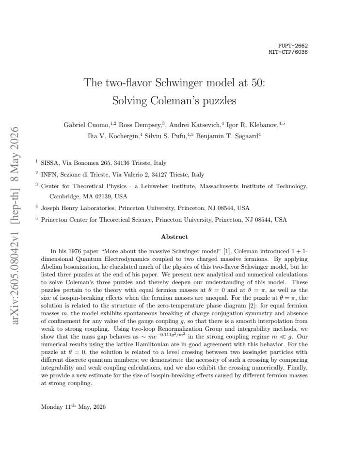 First page