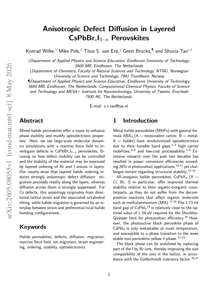 First page